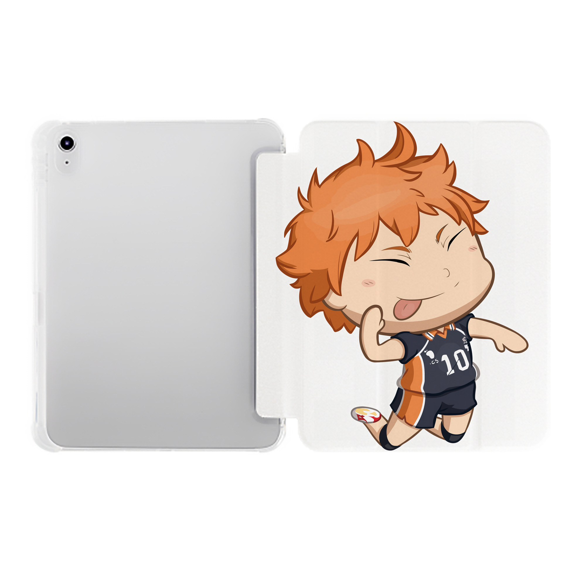 （画像用） ハイキュー!! Haikyu!! IPad ケース ペン収納付き 三つ折りスタンド PUレザー×シリコン 対応機種9.5/10.5/10.9インチ
